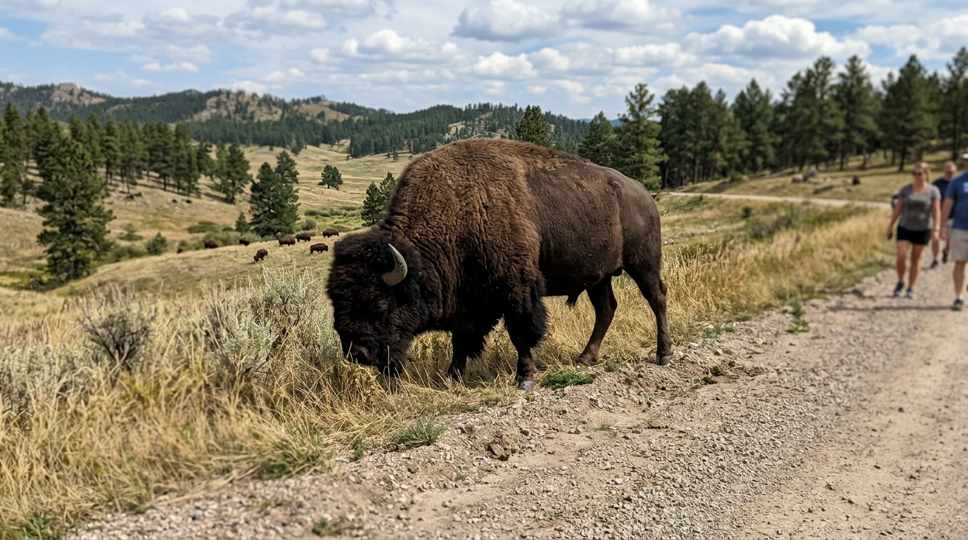 Bison in Custer State Park, South Dakota