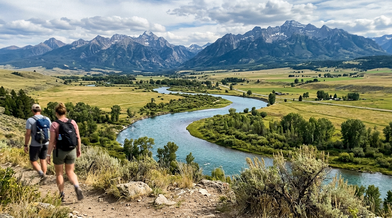 The Yellowstone River in Paradise Valley, Montana